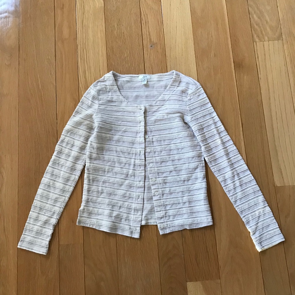 Beige J. Jill Cardigan